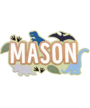 Triple Layer Name Plaque | Dinosaur Theme