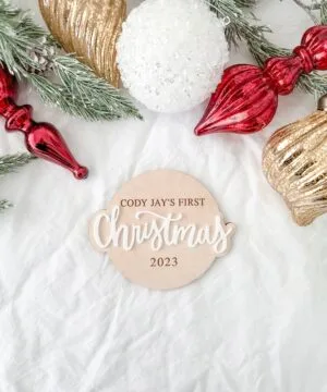 First Christmas Plaque | Design One