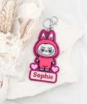 Personalised Scary Monster Keychain | Solid Colour